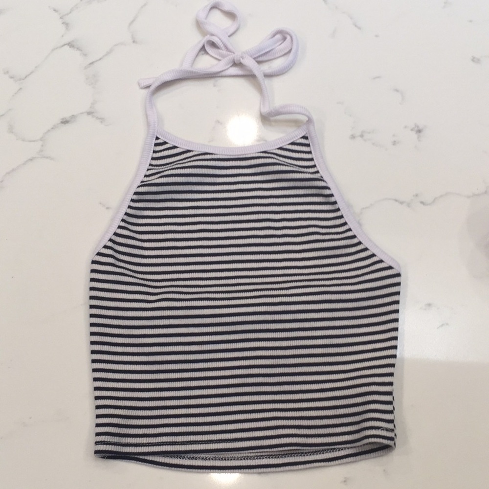 ✨Striped Halter Crop Top✨